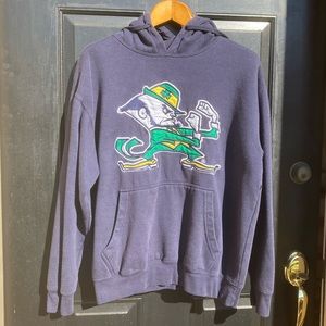 Notre Dame Leprechaun Mascot Hoodie Size L